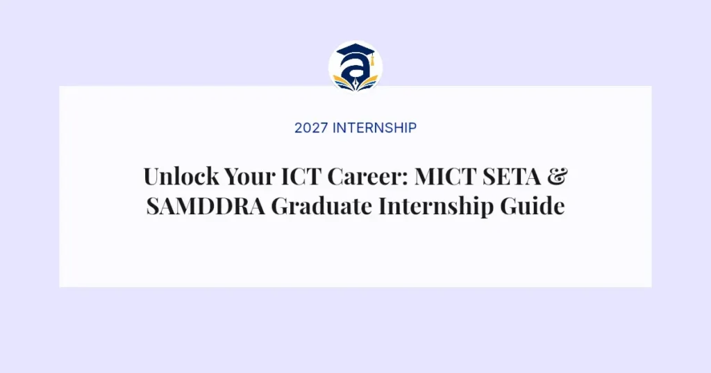 Unlock Your ICT Career: MICT SETA & SAMDDRA Graduate Internship Guide