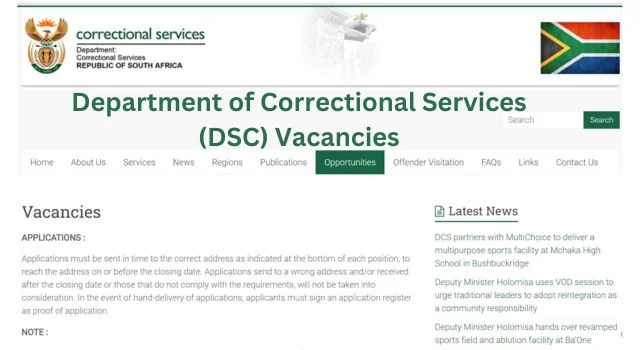 Exploring Career Opportunities: A Guide to Department of Correctional Services Vacancies