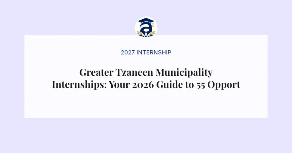 Greater Tzaneen Municipality Internships: Your 2026 Guide to 55 Opportunities
