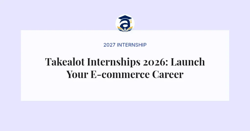 Takealot Internships 2026: Launch Your E-commerce Career