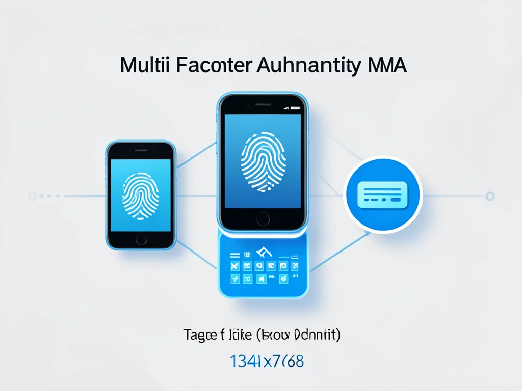 Illustration of multi-factor authentication (MFA) security layers.