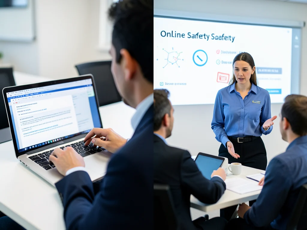 Comparison of a phishing attempt and cybersecurity awareness training.