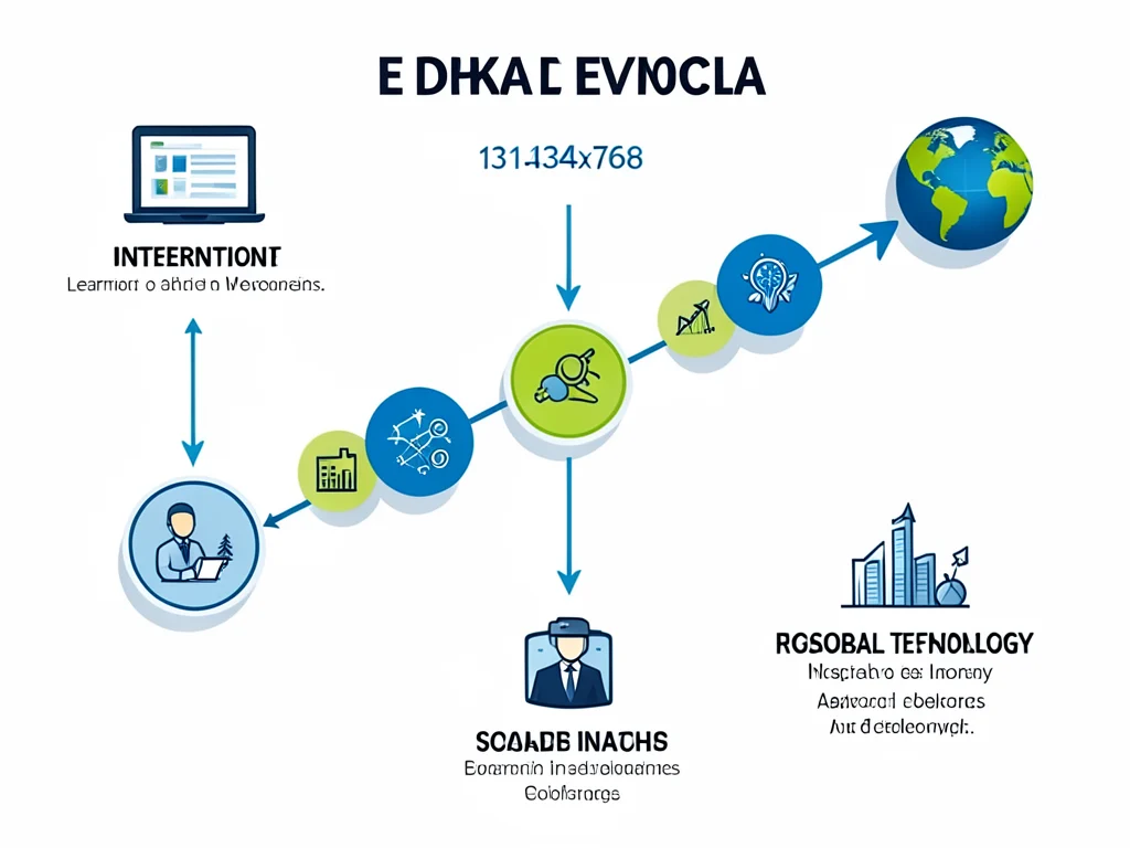 Graphic depicting a career path from internship to leadership in finance and technology.