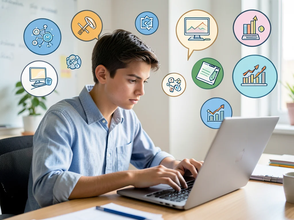 Student with a background in tech fields, demonstrating analytical and problem-solving skills.