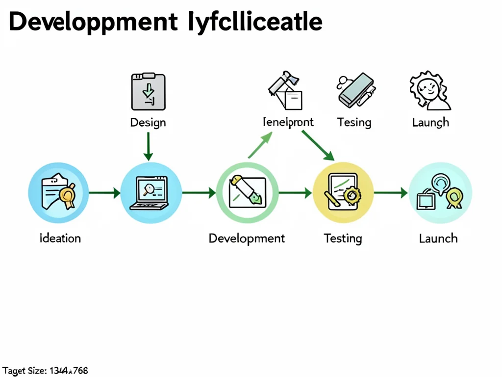 Visual representation of the product development lifecycle.