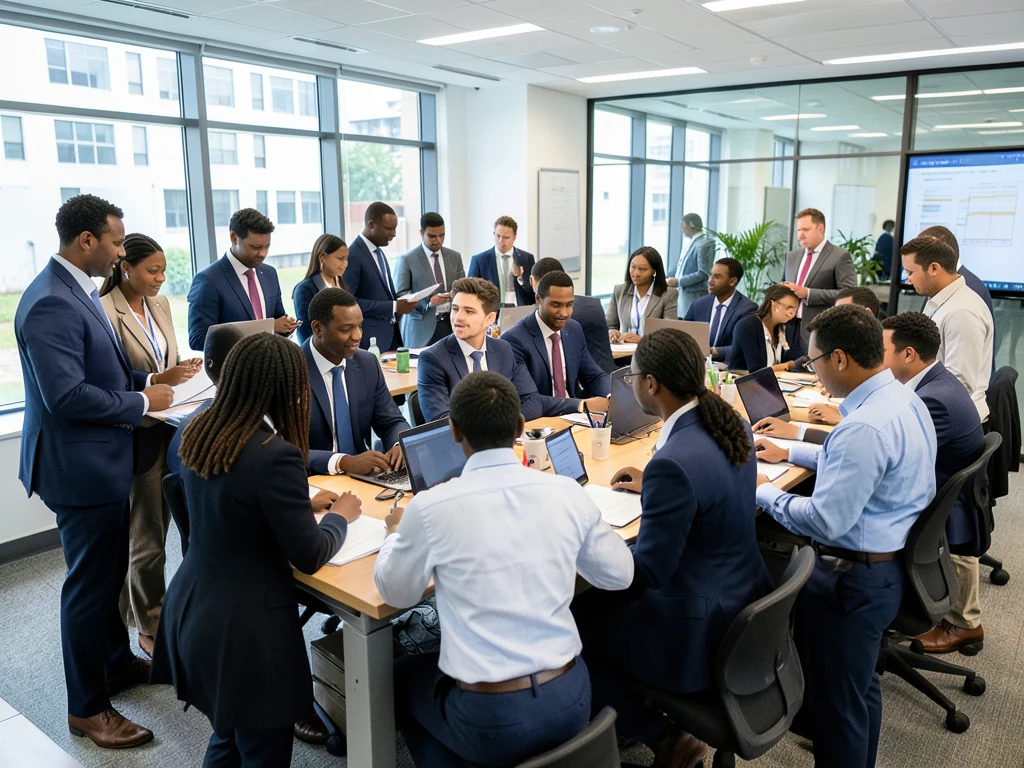 Graduates participating in a structured internship program at the Department of Defence.