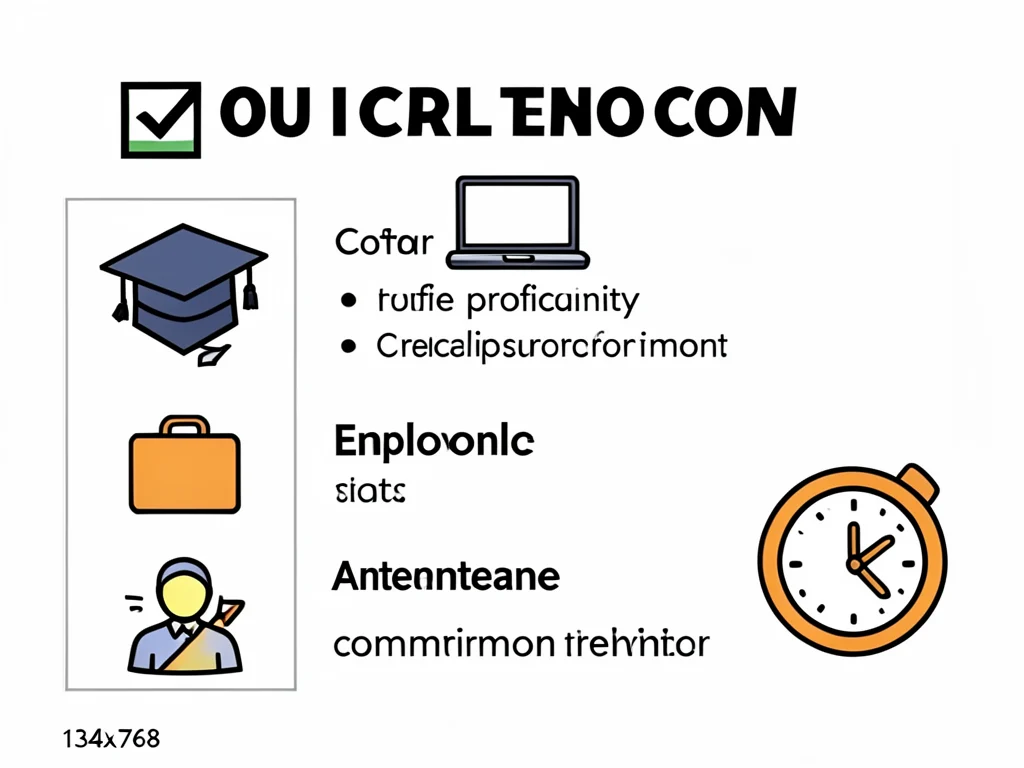 Visual checklist of the mandatory requirements for applying to the learnership.