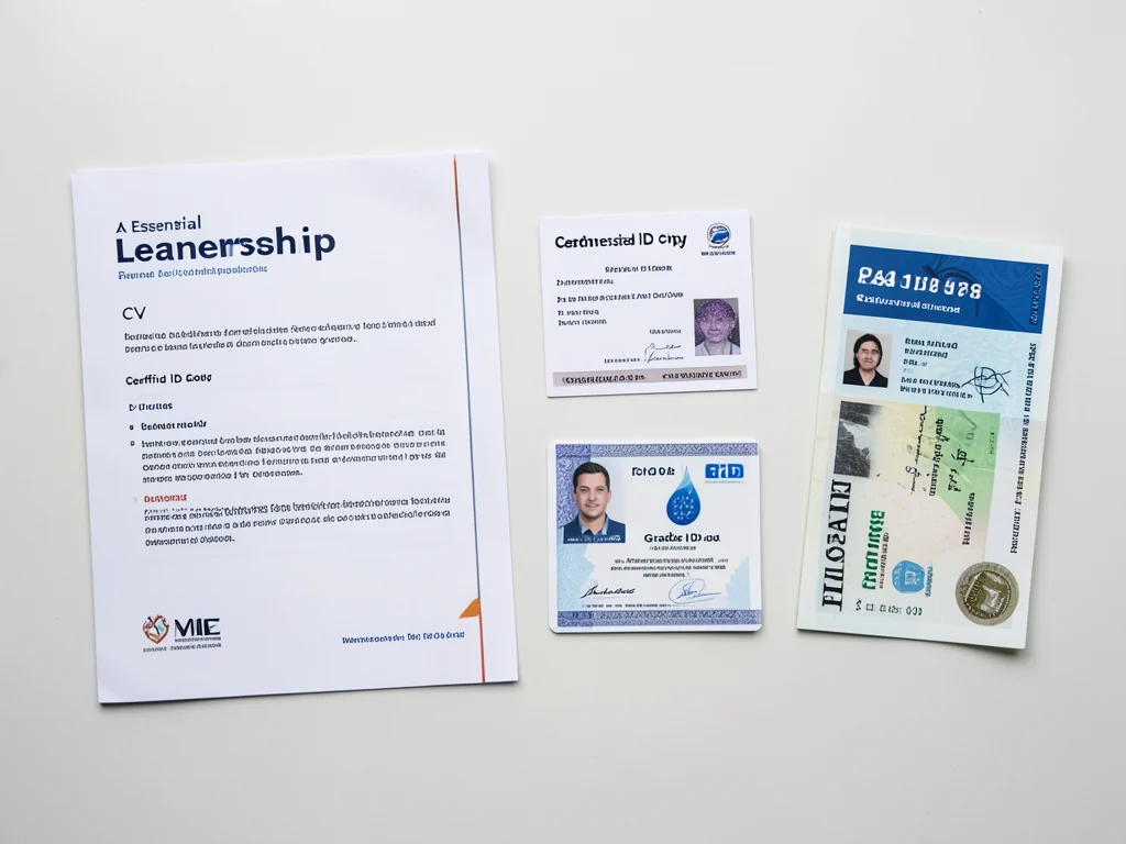 Required documents for the Tshwane North TVET College Learnership application.