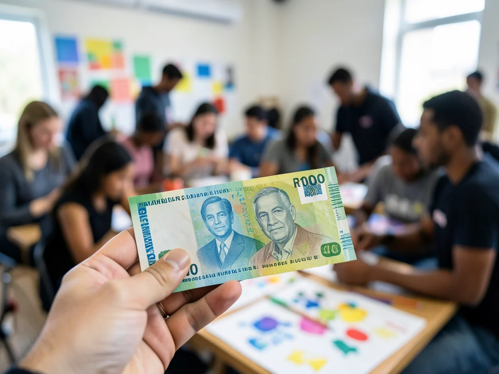 South African currency representing the monthly stipend.